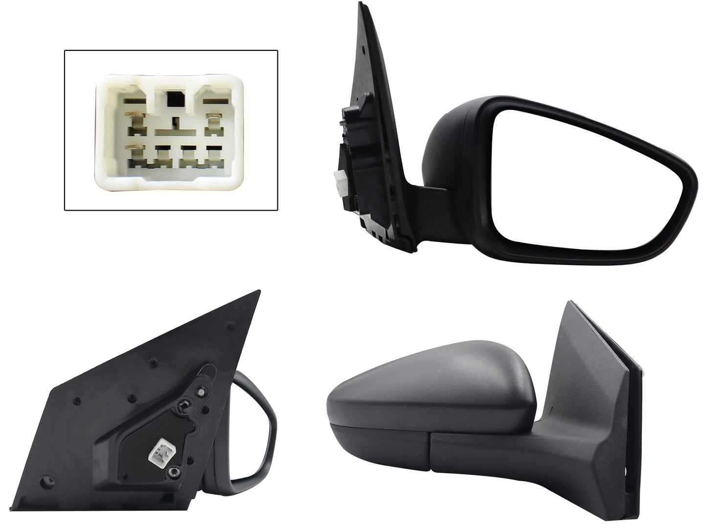 ESPEJO DER ELECT GRIS P/PINTAR (3PINES)