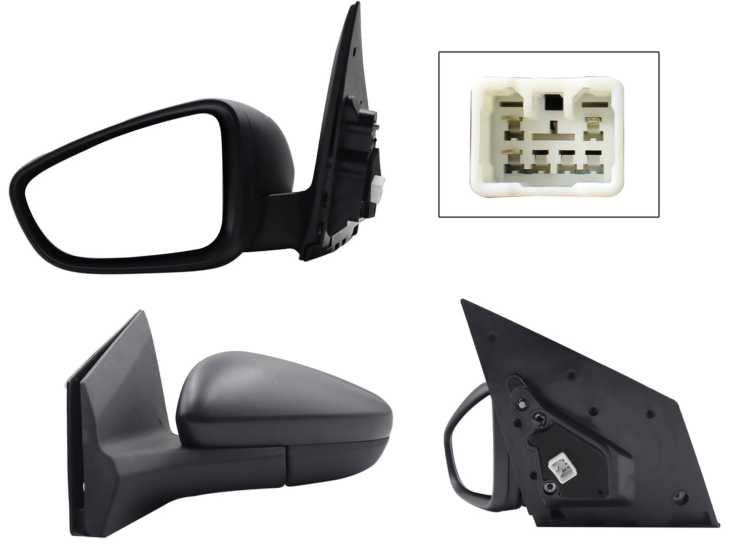 ESPEJO IZQ ELECT GRIS P/PINTAR (3PINES)