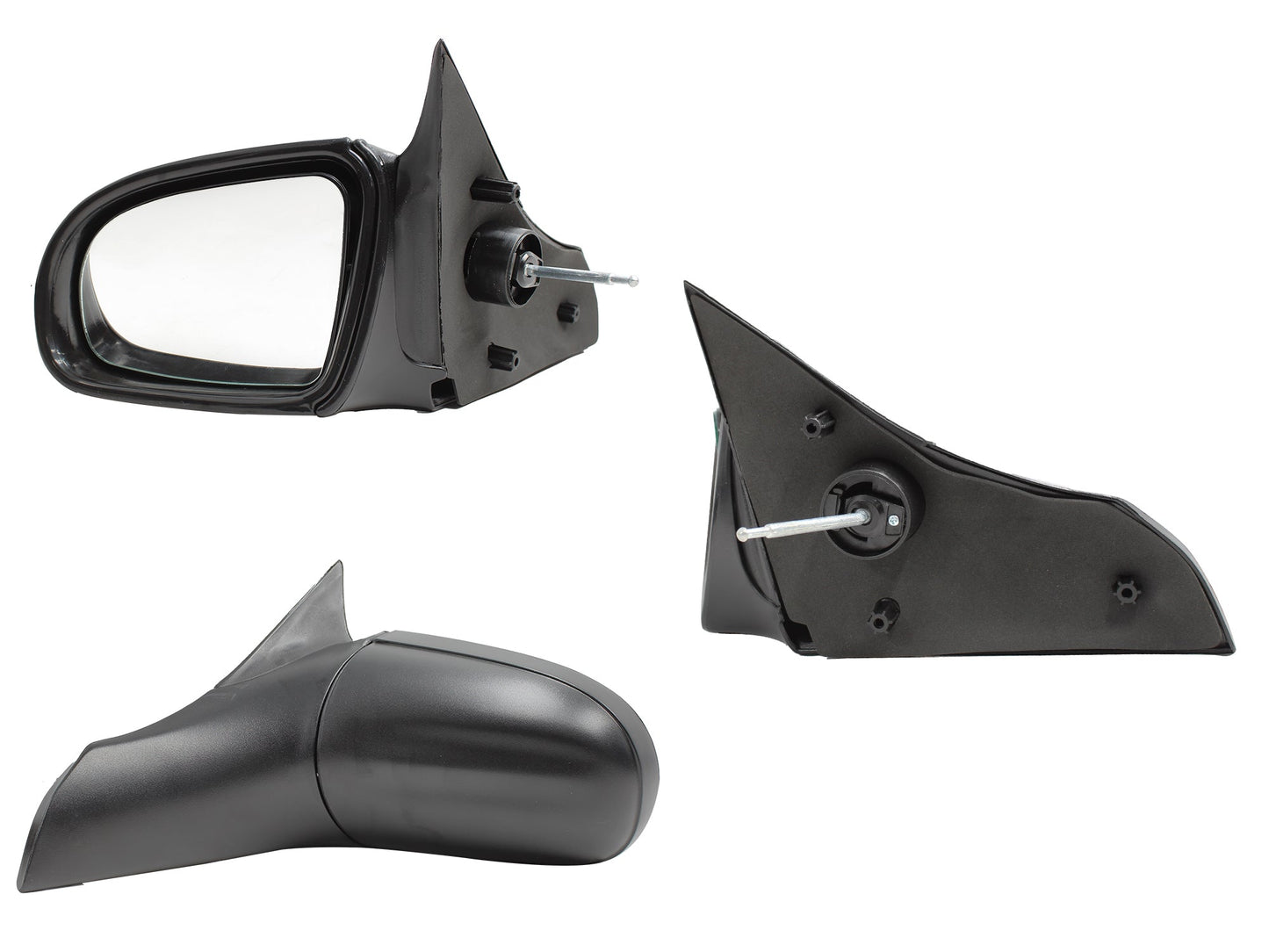 ESPEJO IZQ MANUAL NEGRO POROSO C/CONTROL 3-4-5PTAS (EMP/2PZS)