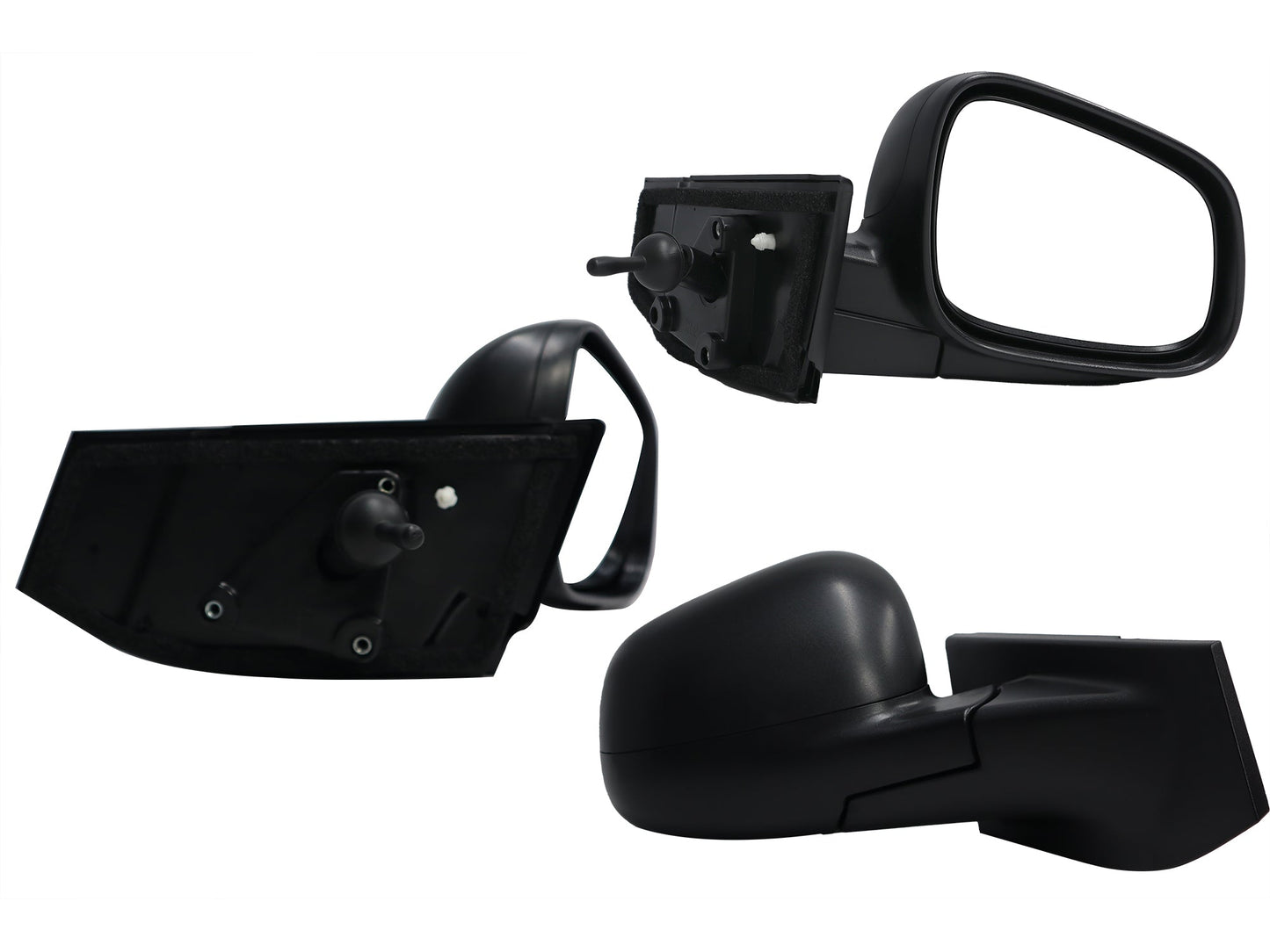 ESPEJO DER MANUAL NEGRO POROSO C/CONTROL (BEAT 18-21 4-5PTAS)