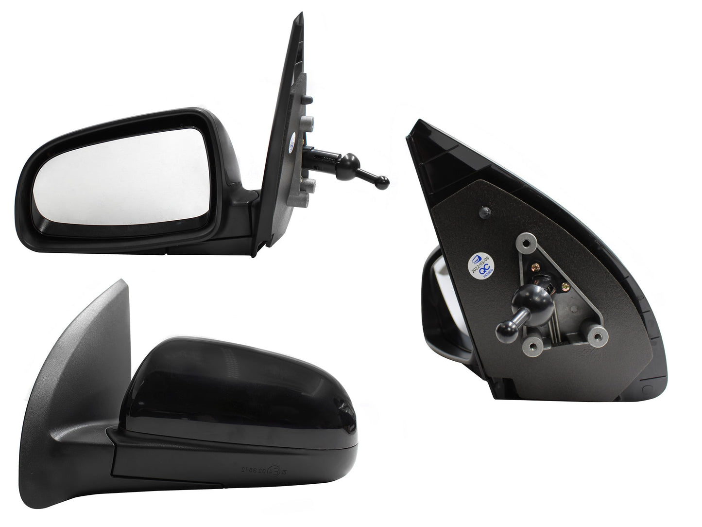 ESPEJO IZQ MANUAL NEGRO P/PINTAR C/CONTROL (BASE INT METALICA) (PT G3 06-09)
