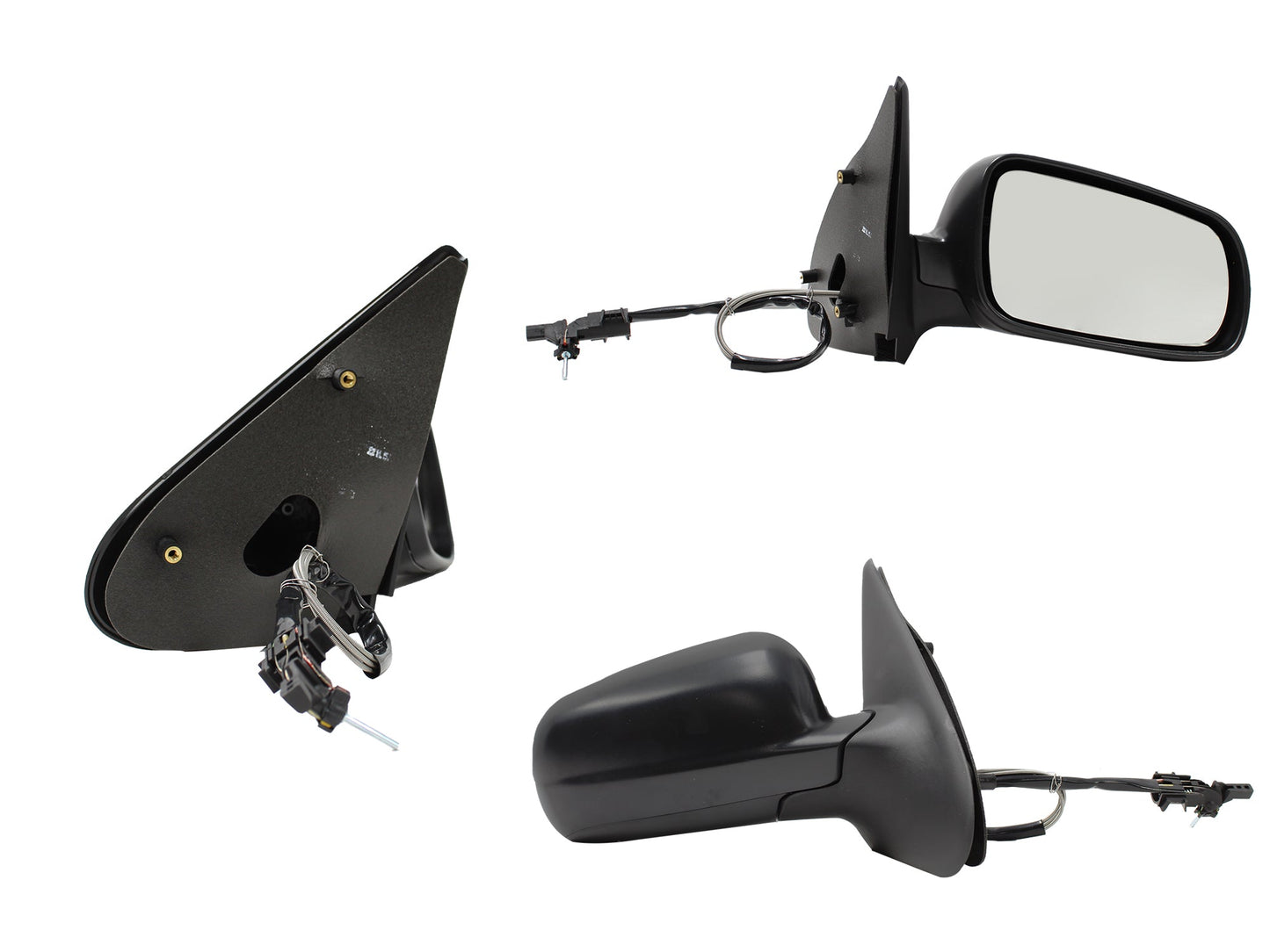 ESPEJO DER MANUAL NEGRO POROSO C/CONTROL CONCHA GRANDE (CORDOBA 99-02/DERBY 99-09)