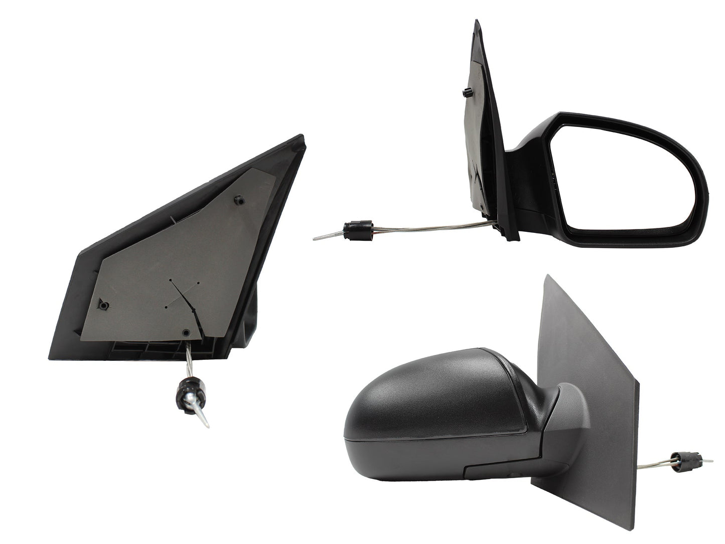 ESPEJO DER MANUAL NEGRO POROSO C/CONTROL