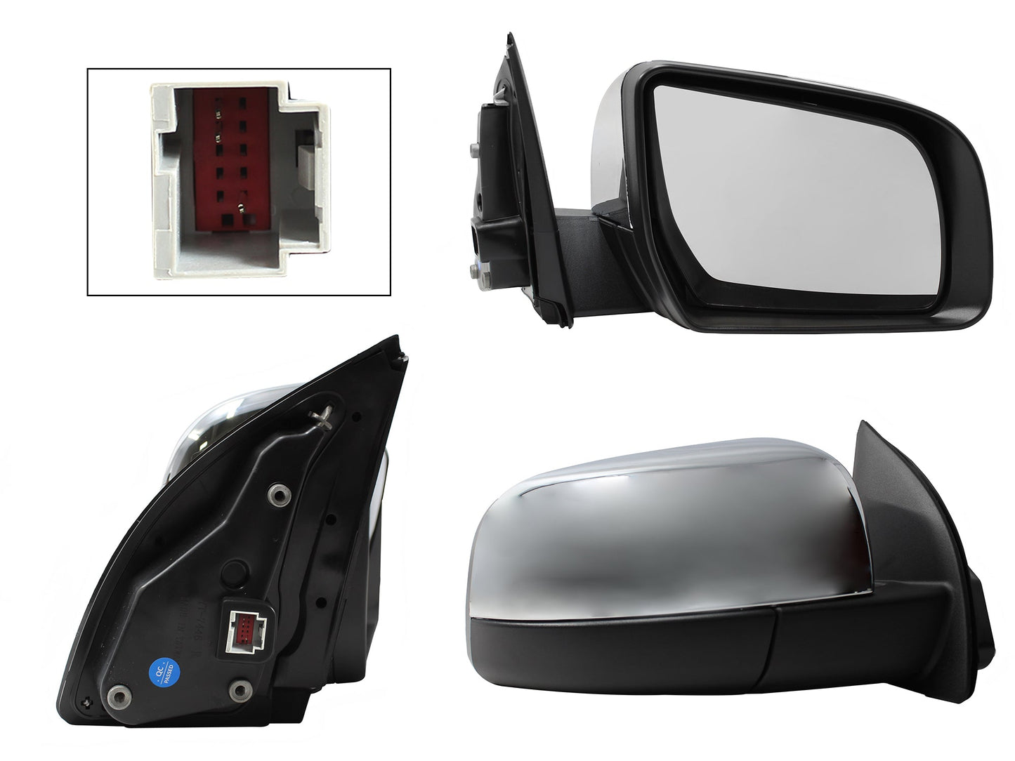 ESPEJO DER ELECT CROMO