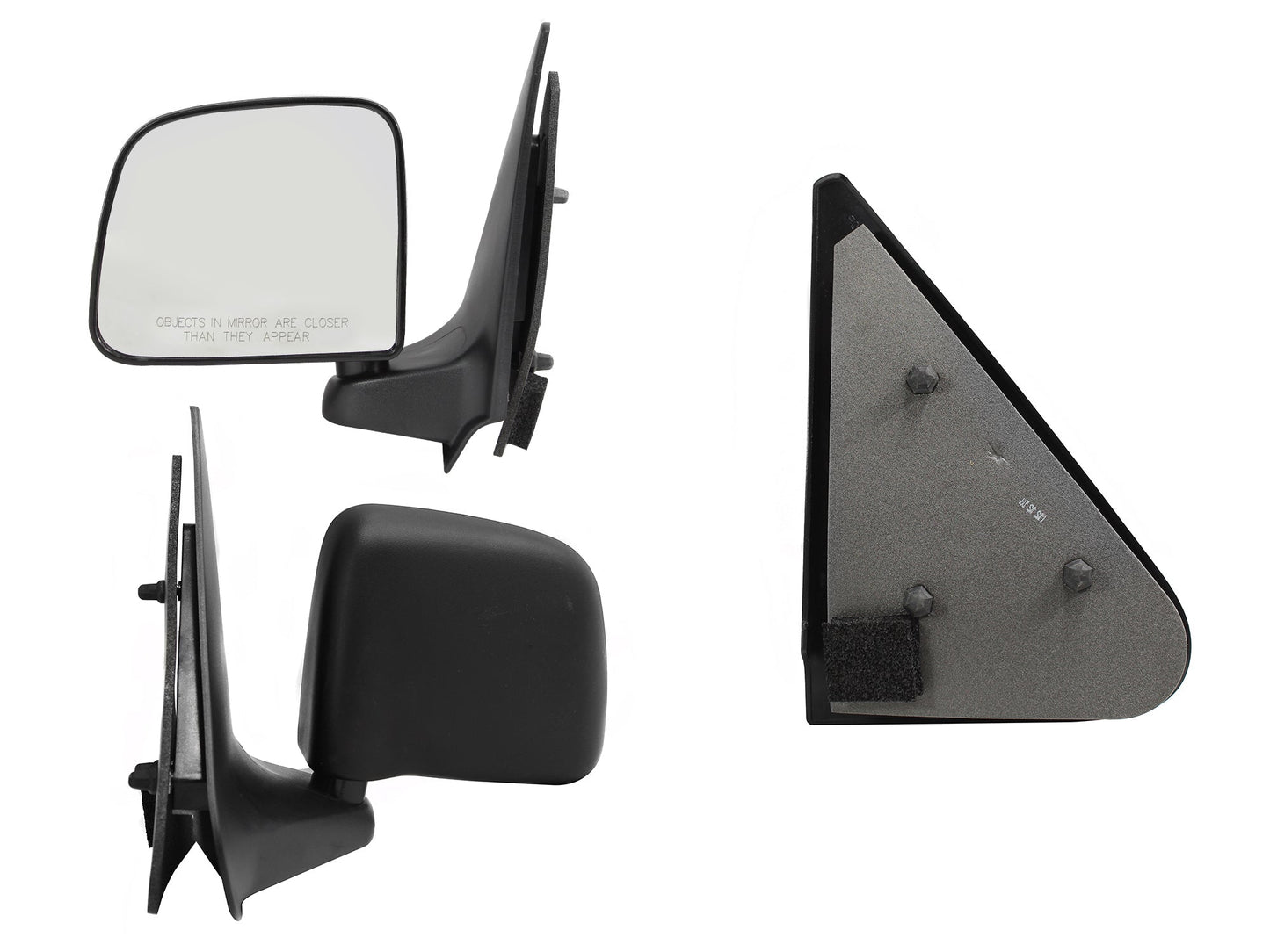 ESPEJO IZQ MANUAL NEGRO POROSO (MAZDA PICK-UP)