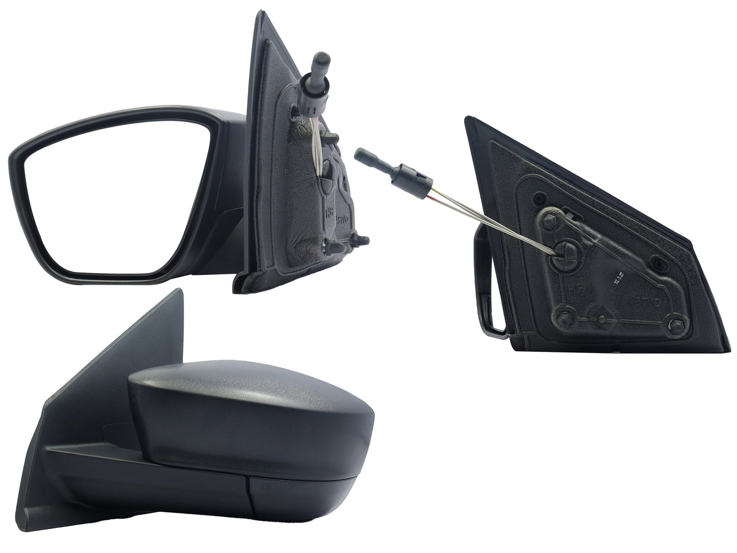 ESPEJO IZQ MANUAL NEGRO POROSO C/CONTROL