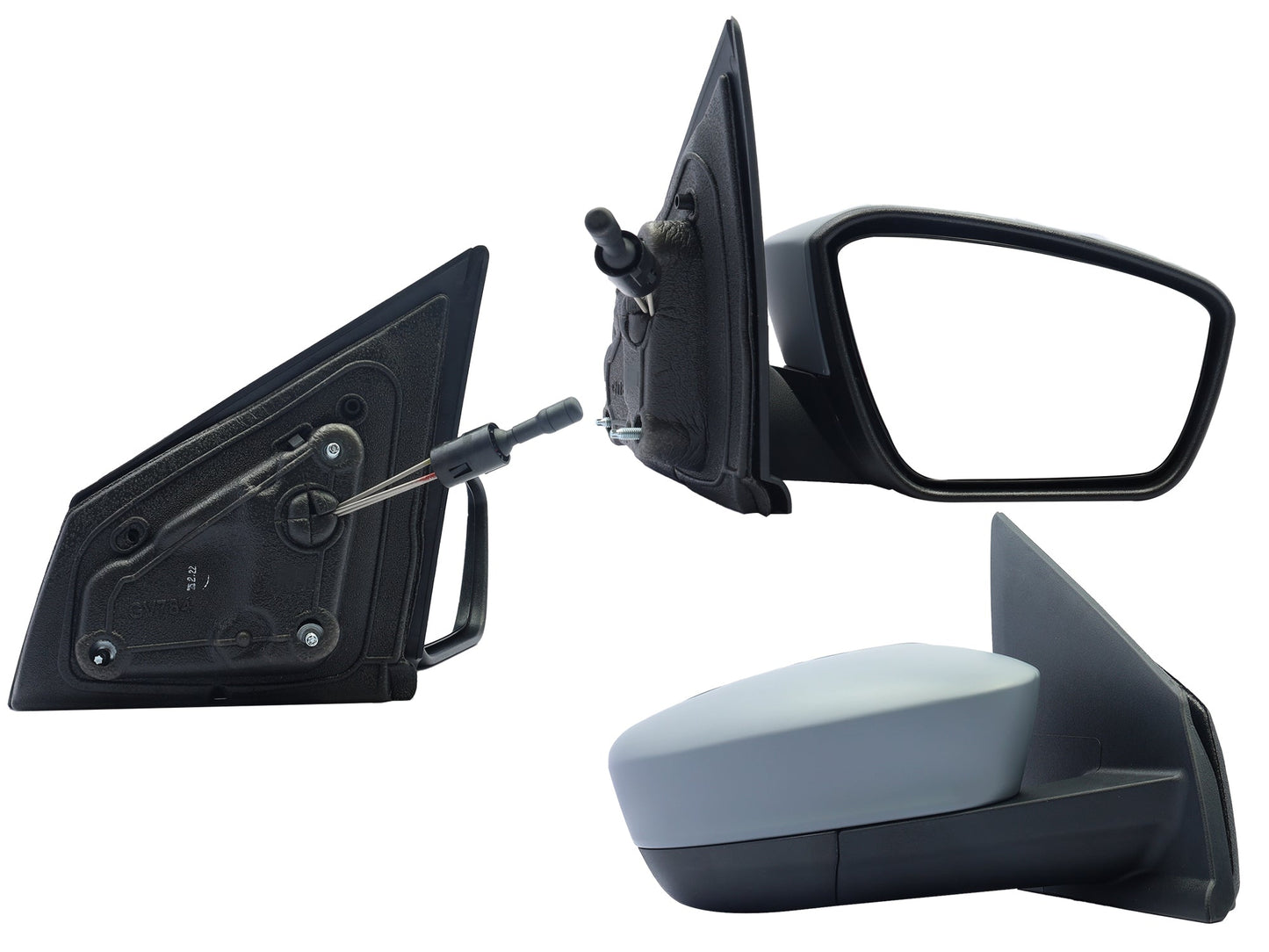 ESPEJO DER MANUAL GRIS P/PINTAR C/CONTROL