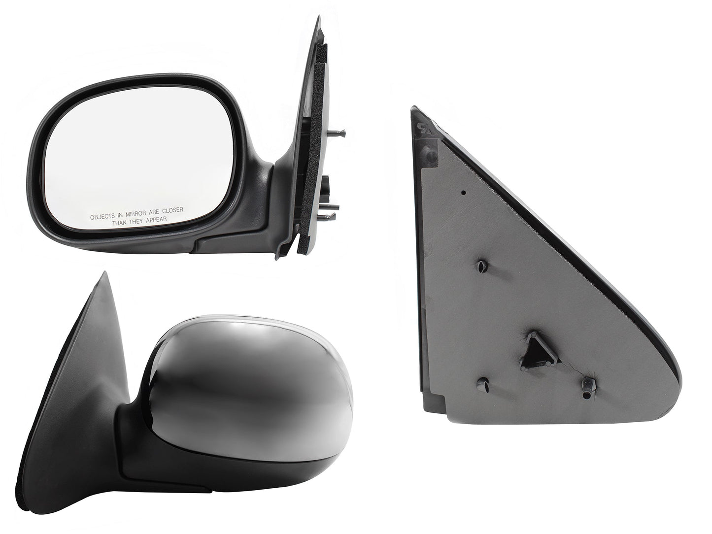 ESPEJO IZQ MANUAL CROMO (LOBO 97-03)