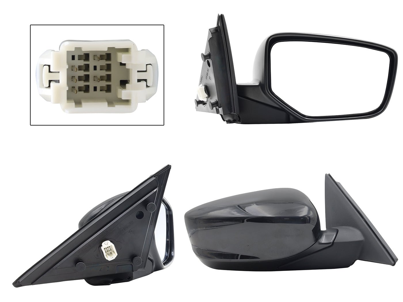 ESPEJO DER ELECT NEGRO P/PINTAR C/DESEMPAÑANTE (5PINES) 4PTAS