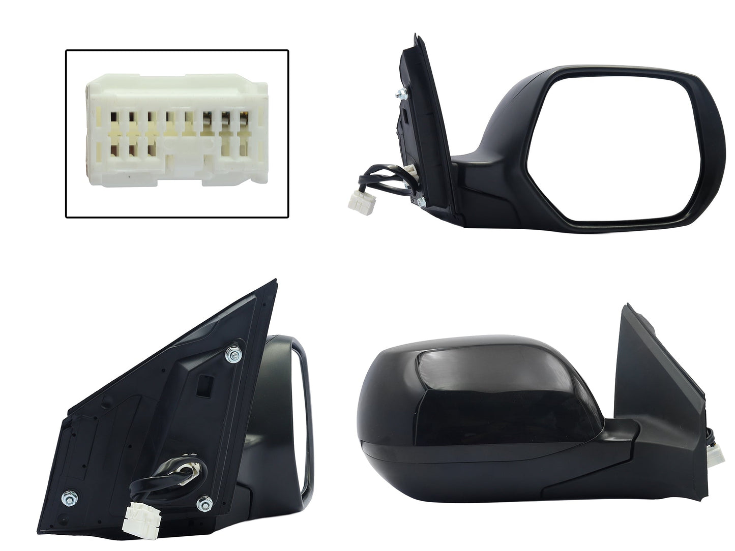 ESPEJO DER ELECT NEGRO P/PINTAR (3PINES)