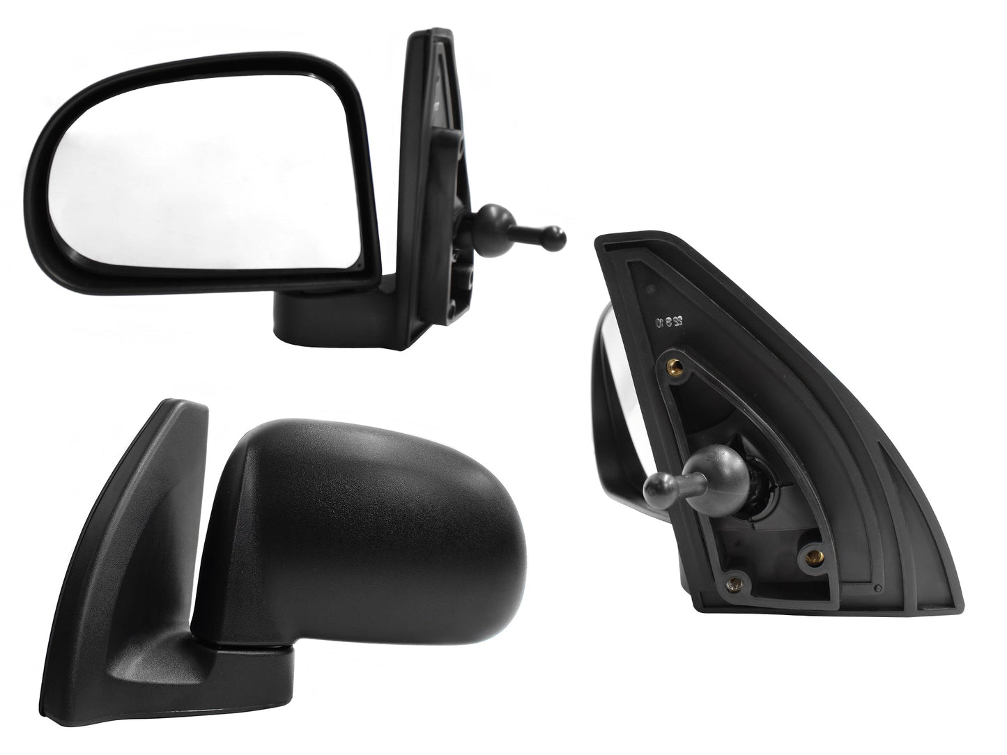 ESPEJO IZQ MANUAL NEGRO POROSO C/CONTROL