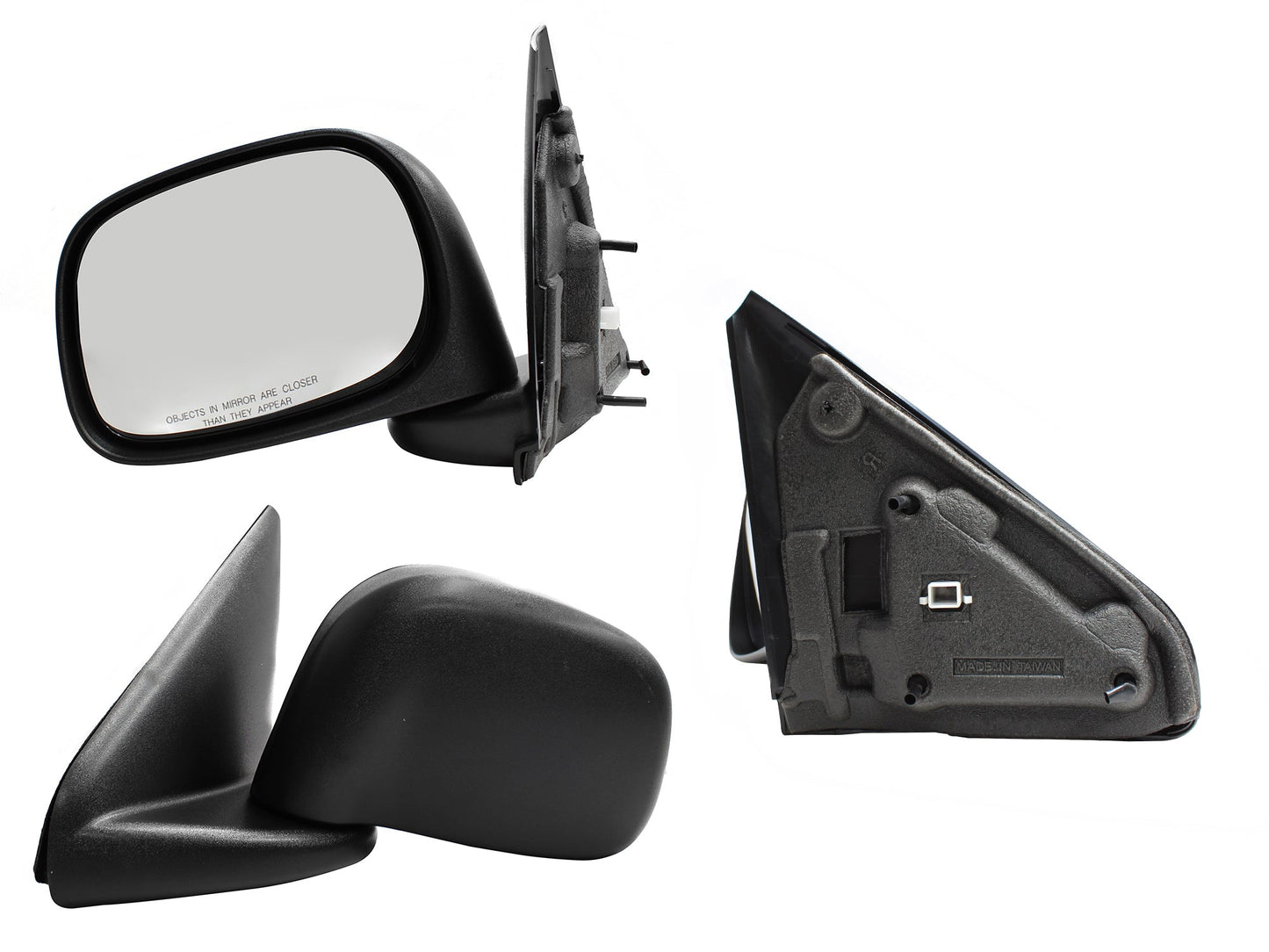 ESPEJO IZQ MANUAL NEGRO POROSO