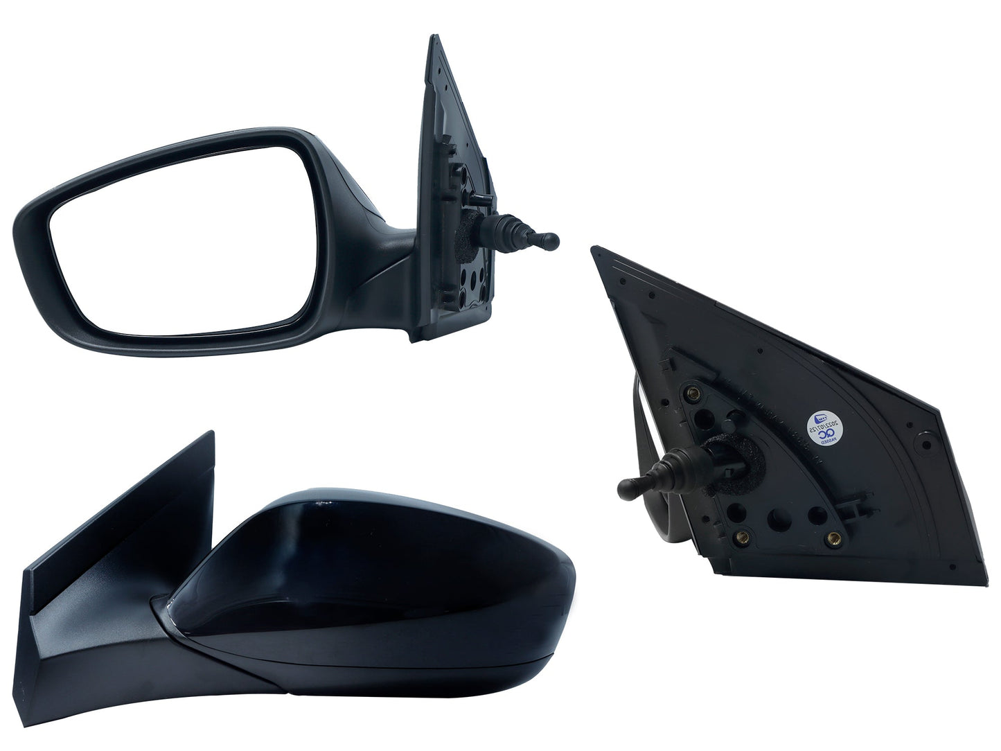 ESPEJO IZQ MANUAL NEGRO P/PINTAR C/CONTROL