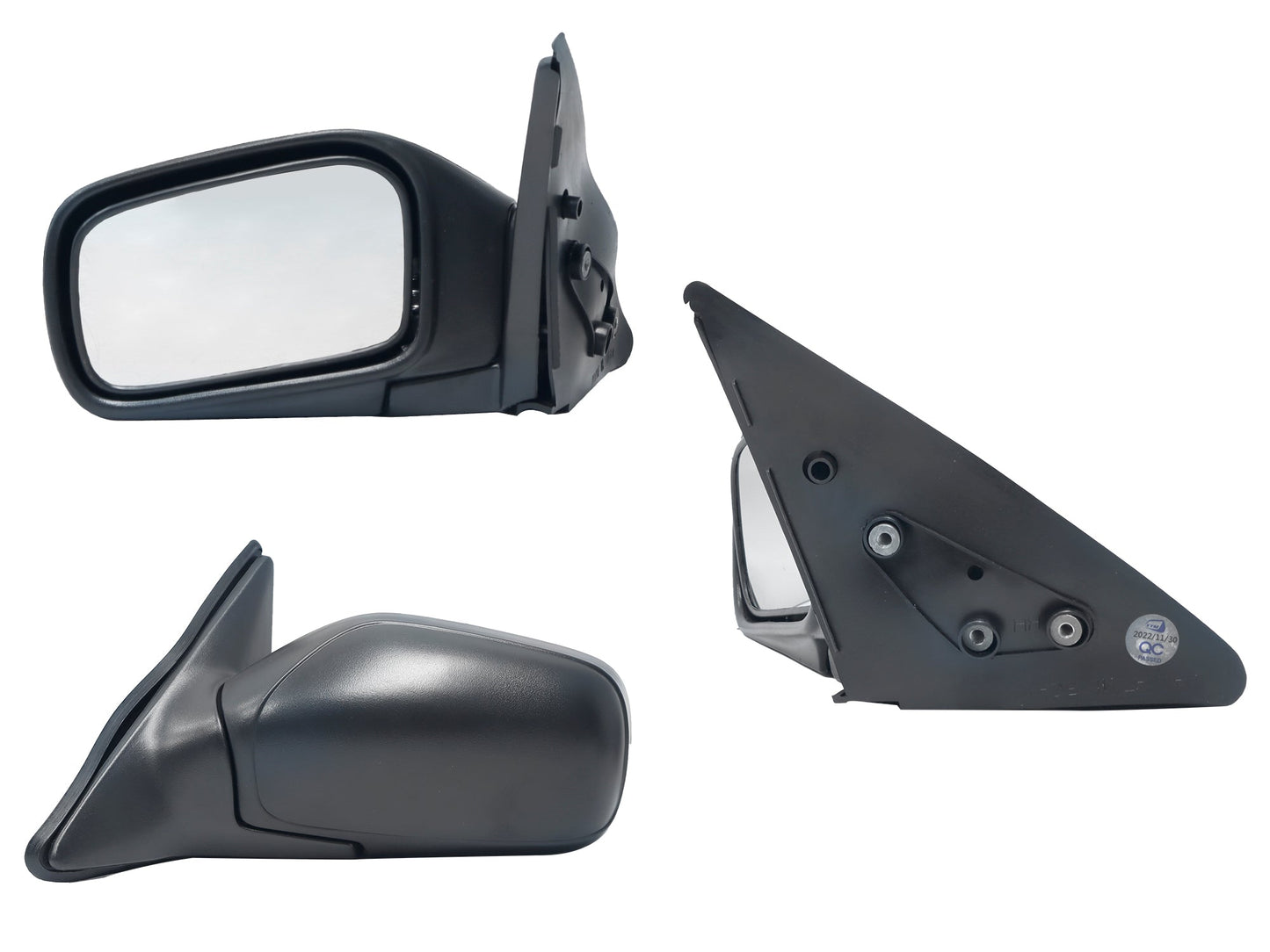 ESPEJO IZQ MANUAL NEGRO POROSO ABATIBLE