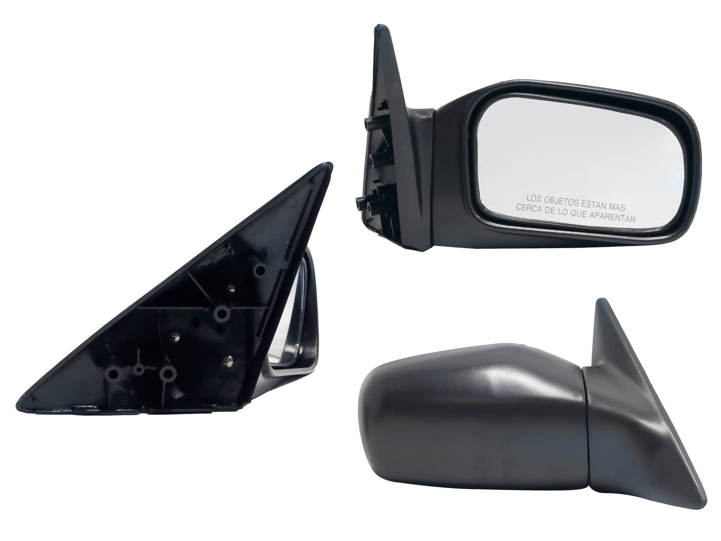 ESPEJO DER MANUAL NEGRO (EMP/2PZS)