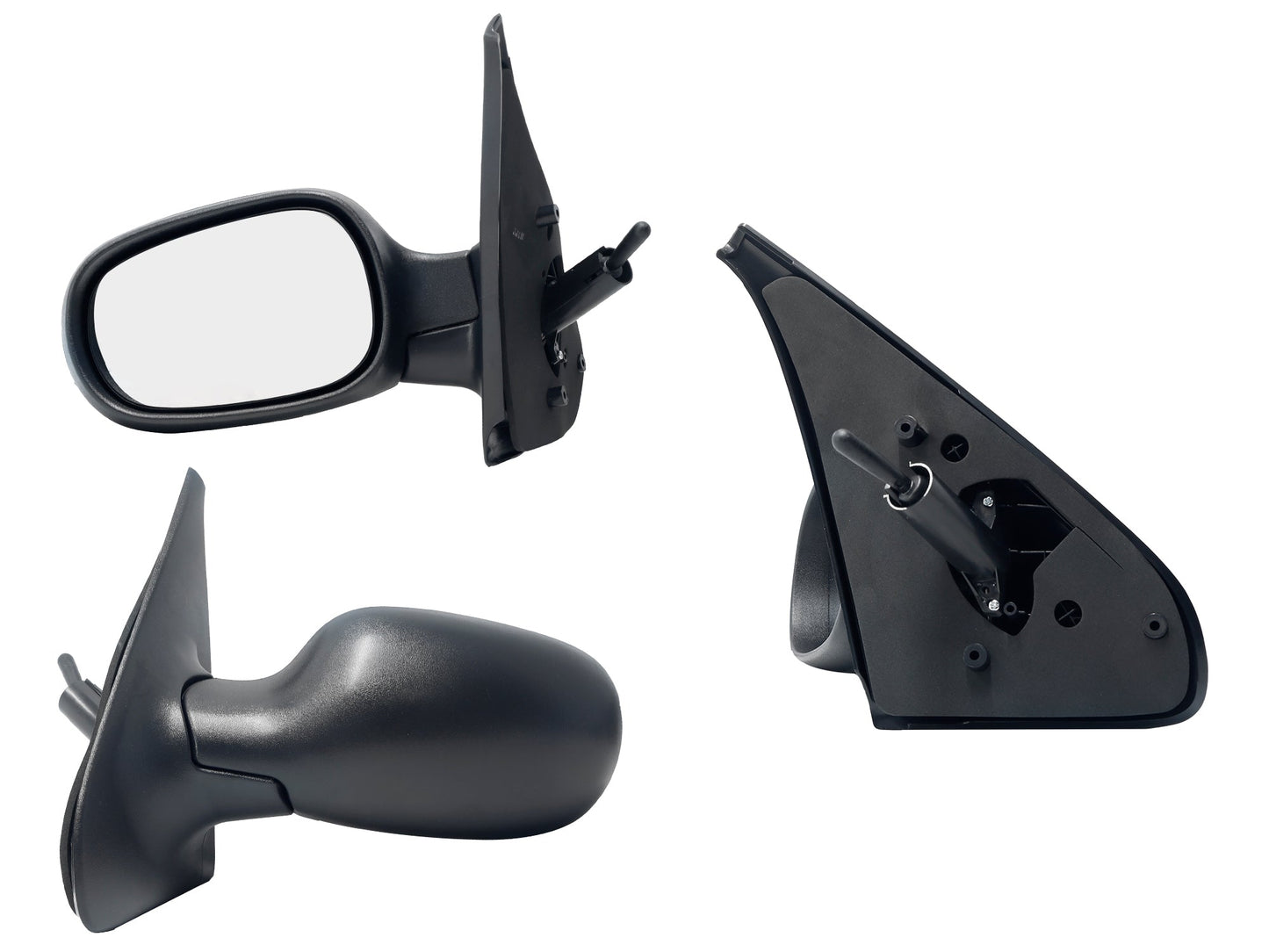 ESPEJO IZQ MANUAL NEGRO POROSO C/CONTROL (RN CLIO 02-10)