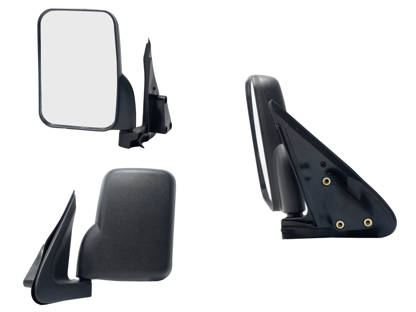 ESPEJO IZQ MANUAL NEGRO POROSO (BASE INT PLASTICO)