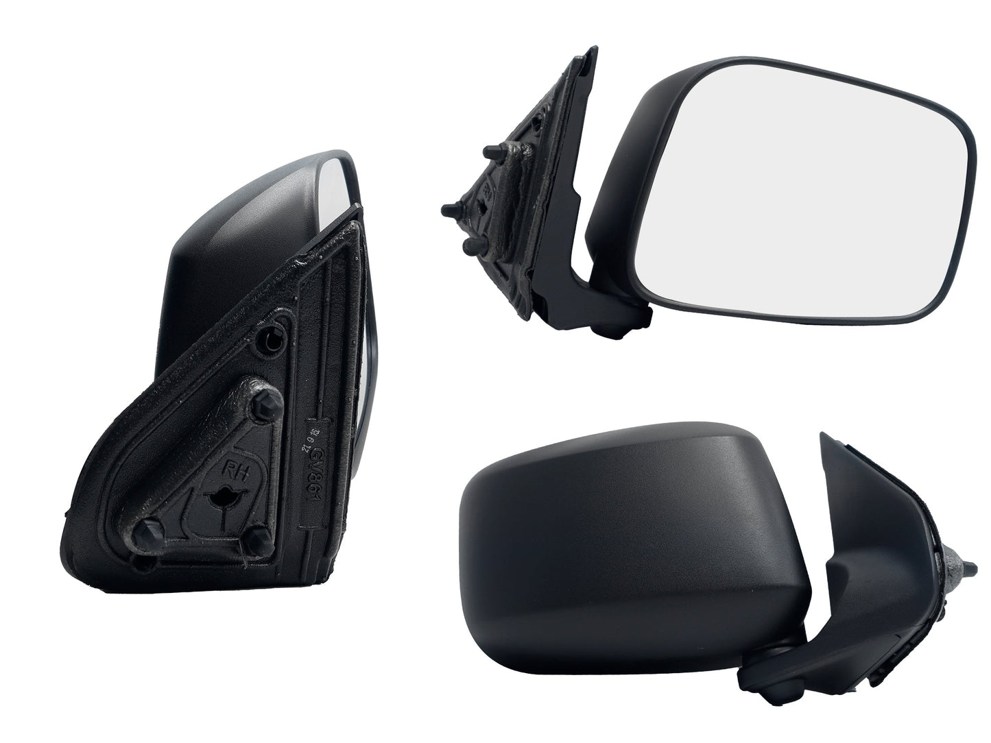 ESPEJO DER MANUAL NEGRO POROSO (SENCILLA/DOBLE CABINA S)