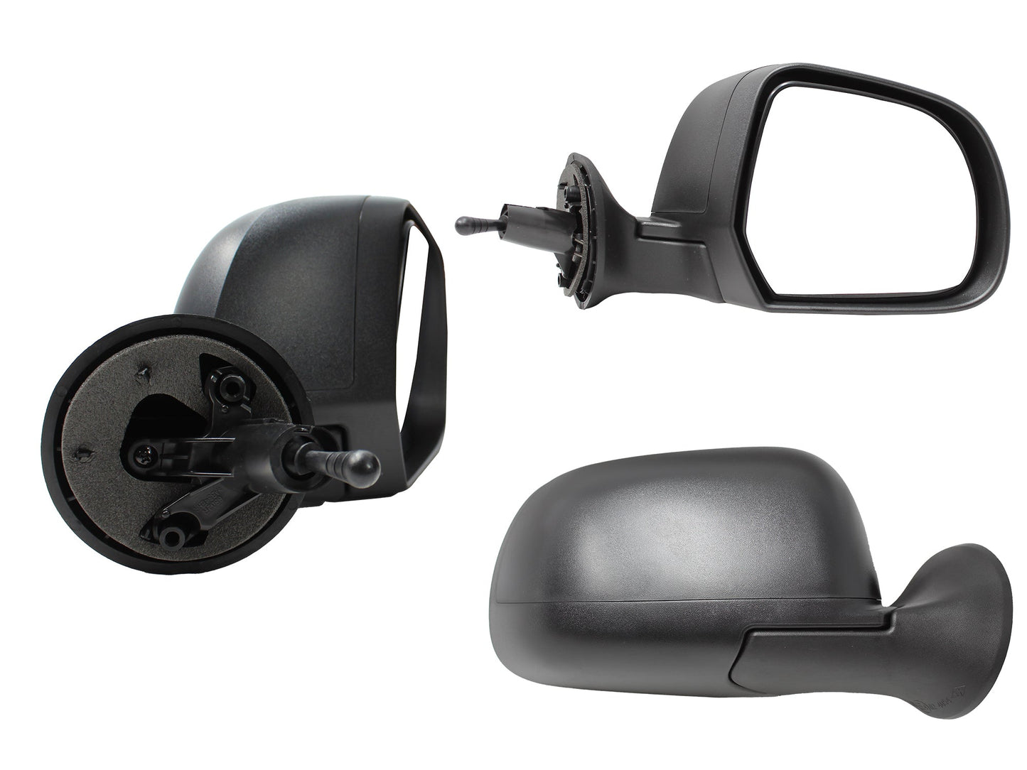 ESPEJO DER MANUAL NEGRO POROSO C/CONTROL (OROCH 18-22)