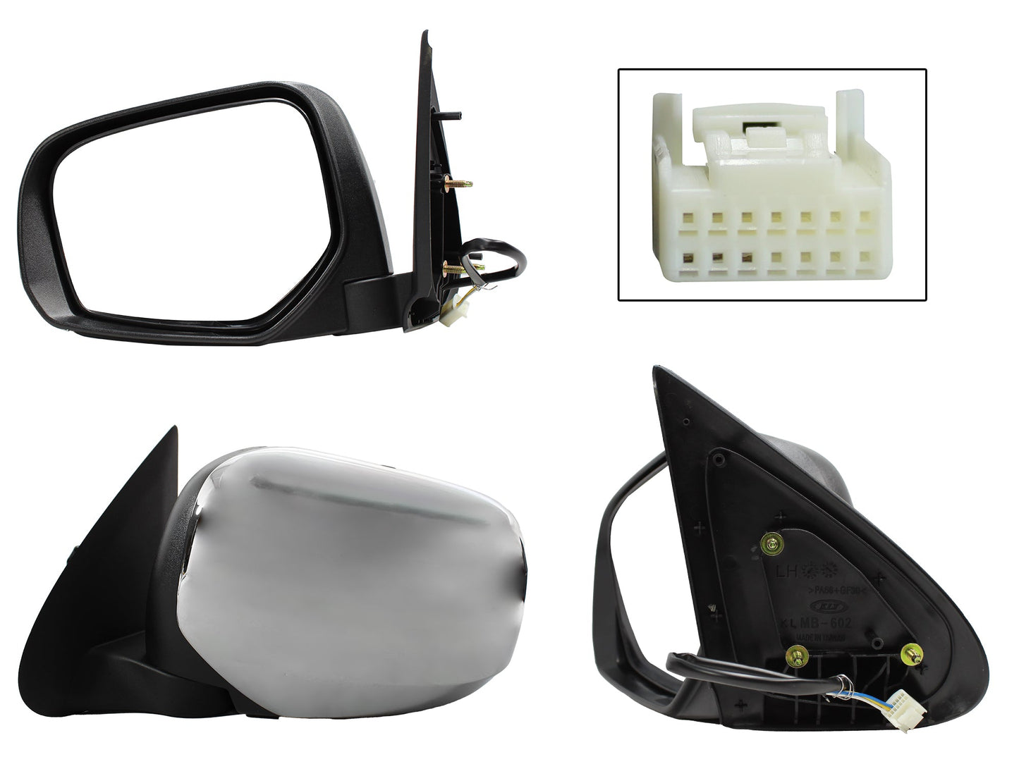 ESPEJO IZQ ELECT CROMO (3PINES)