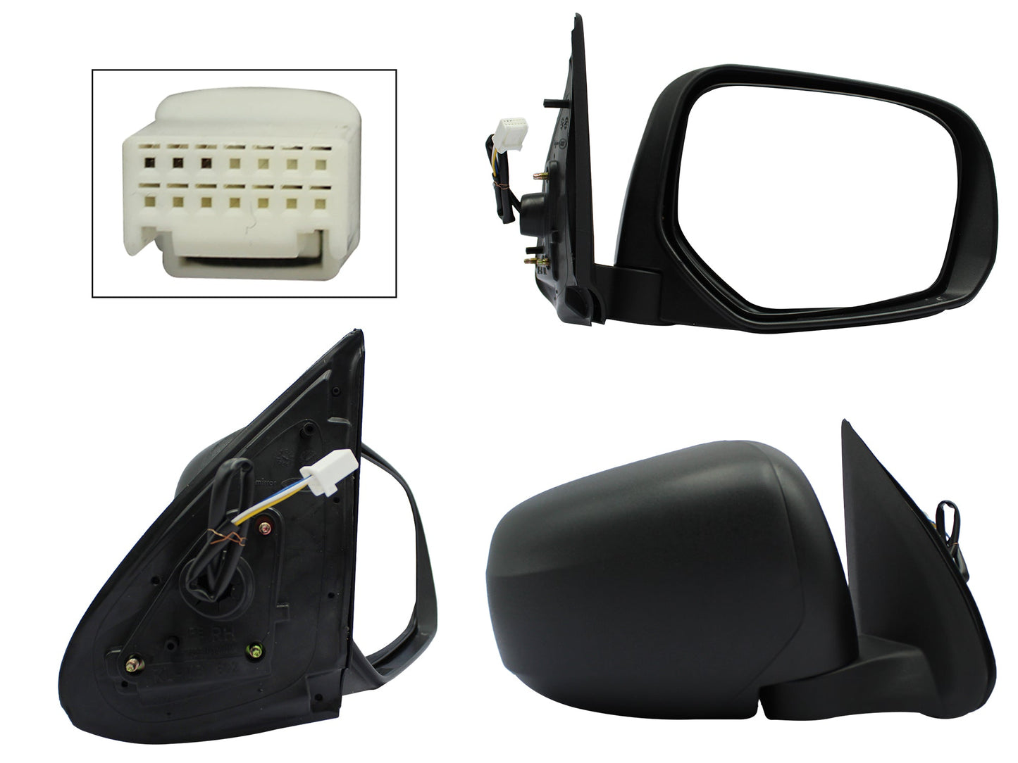 ESPEJO DER ELECT NEGRO P/PINTAR (3PINES)