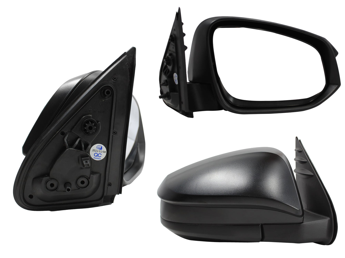 ESPEJO DER MANUAL NEGRO POROSO S/CONTROL (SENCILLA)