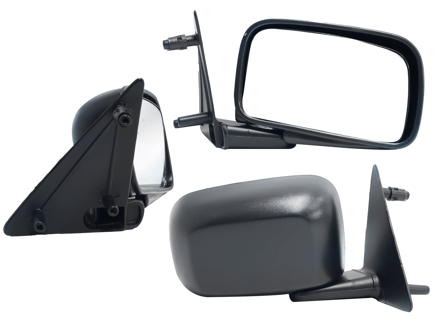 ESPEJO DER MANUAL NEGRO POROSO S/CONTROL