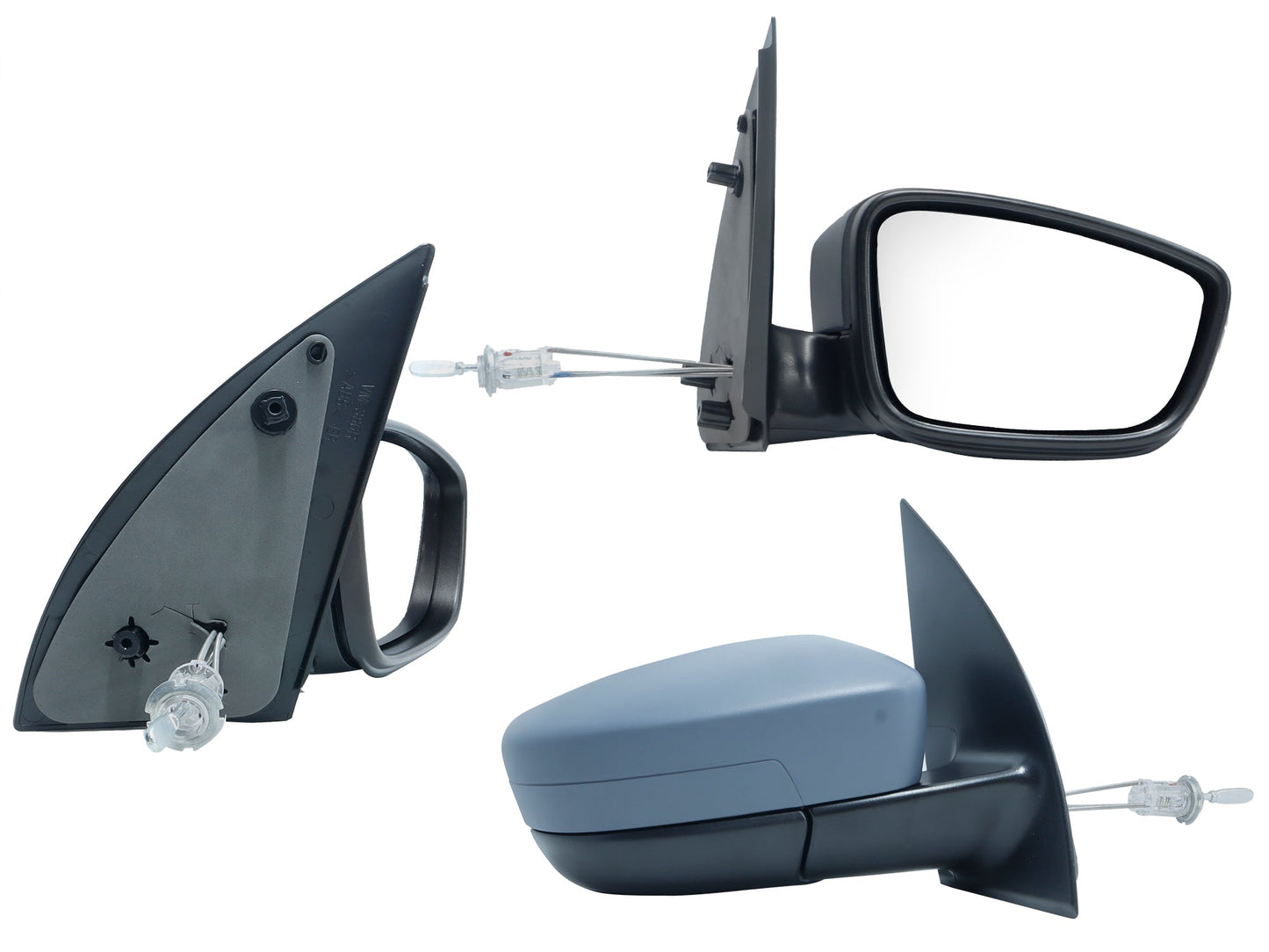 ESPEJO DER MANUAL GRIS P/PINTAR C/CONTROL