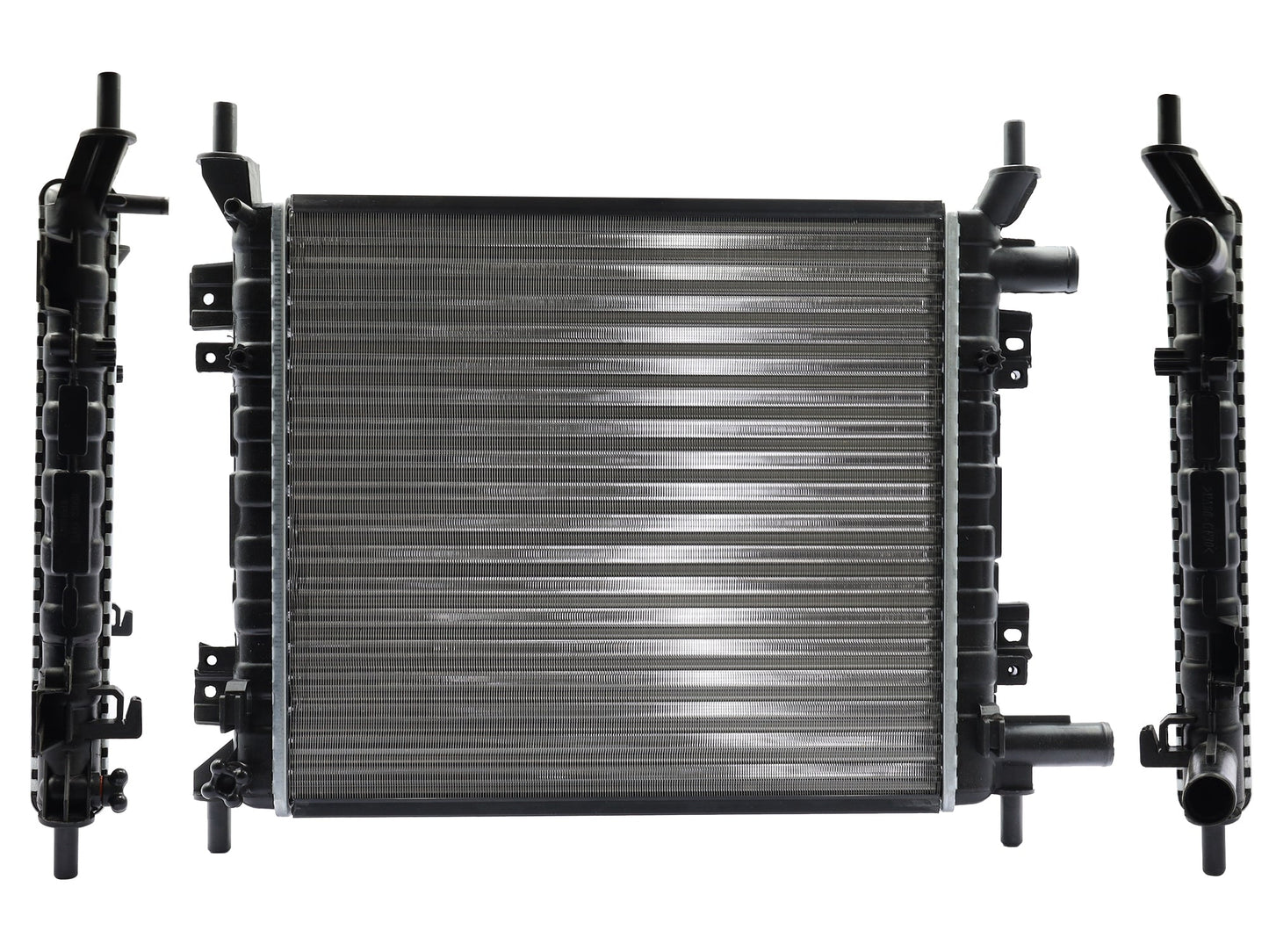 RADIADOR AGUA C/S AIRE STD 400*360*16MM C/TUBO RETORNO (ROCAM) T/MECANICO