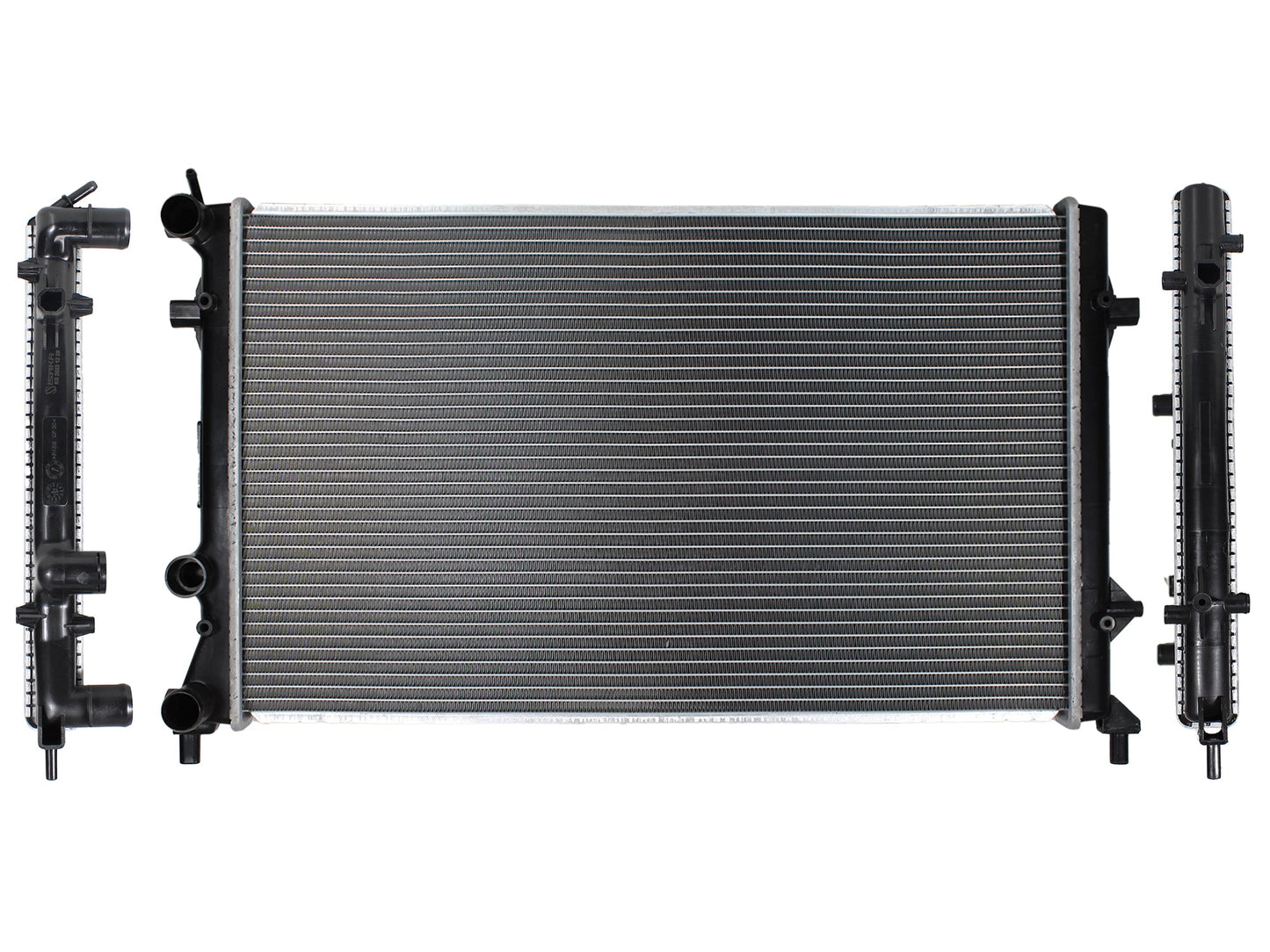 RADIADOR AGUA C/S AIRE STD/AUT 650*400*20MM (BEETLE 2.5L 12-19) T/SOLDADO