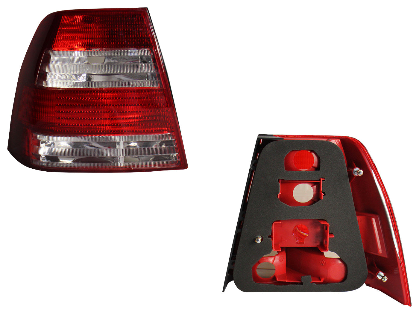 CALAVERA IZQ S/ARNES DOBLE BLANCA (BLANCO/ROJO/BLANCO)