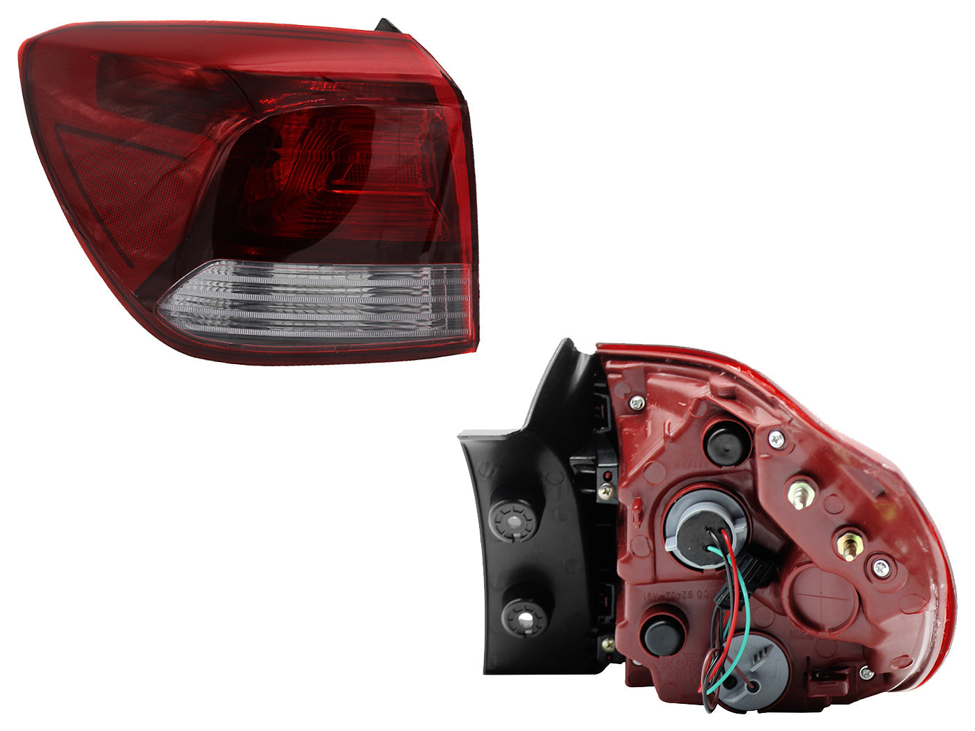 CALAVERA IZQ EXT S/ARNES 5PTAS (ROJO/BLANCO)