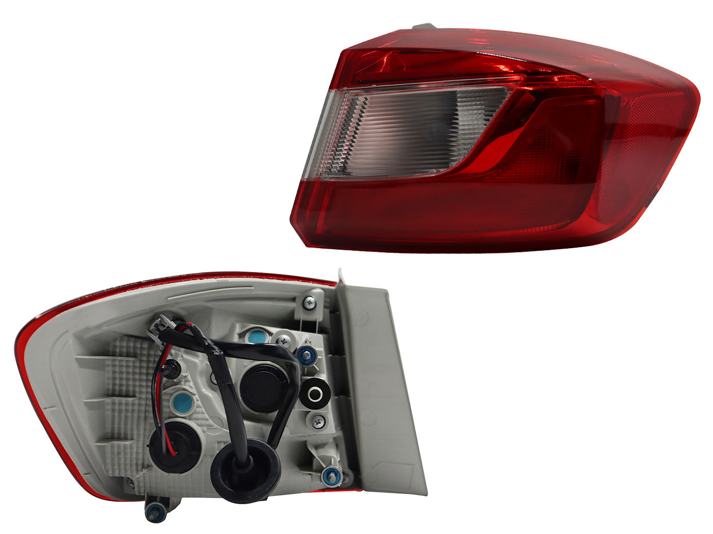 CALAVERA DER EXT C/ARNES CLARA (BLANCO/ROJO)