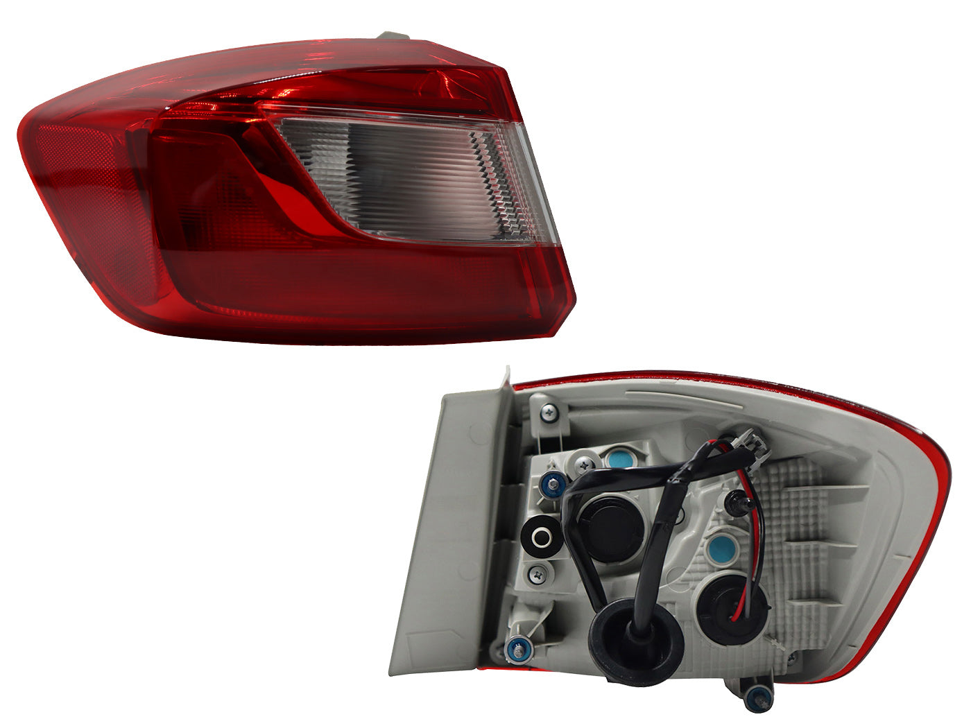 CALAVERA IZQ EXT C/ARNES CLARA (BLANCO/ROJO)