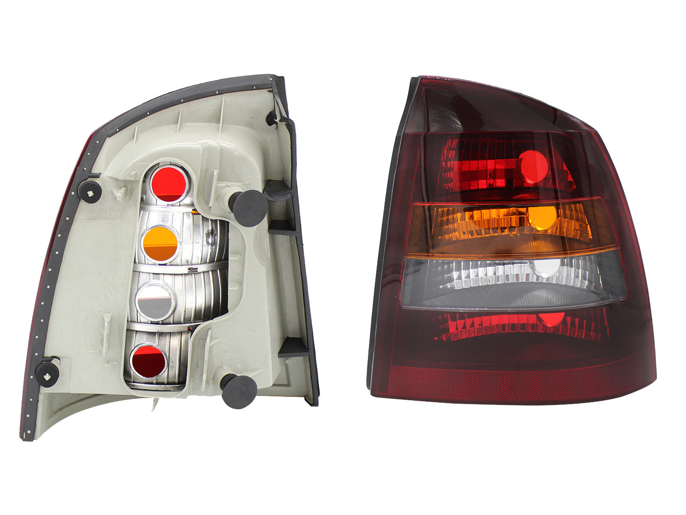 CALAVERA DER S/ARNES OSCURA 4PTAS (ROJO/AMBAR/BLANCO)