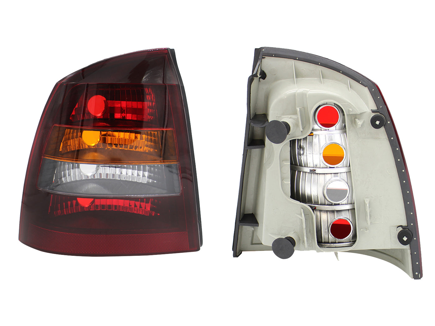 CALAVERA IZQ S/ARNES OSCURA 4PTAS (ROJO/AMBAR/BLANCO)