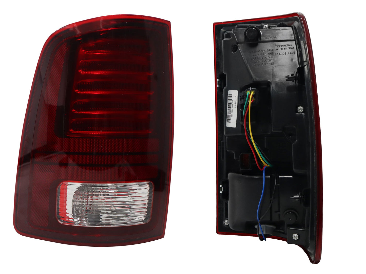 CALAVERA IZQ C/ARNES C/LED FILO ROJO (BLANCO/ROJO)