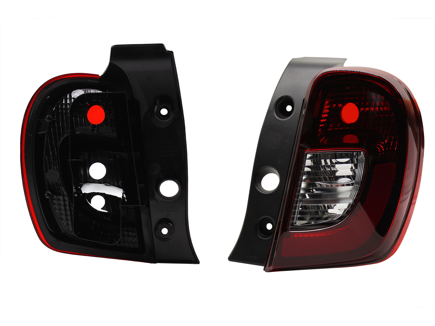 CALAVERA DER S/ARNES OSCURA RECTANGULO (ROJO/BLANCO)