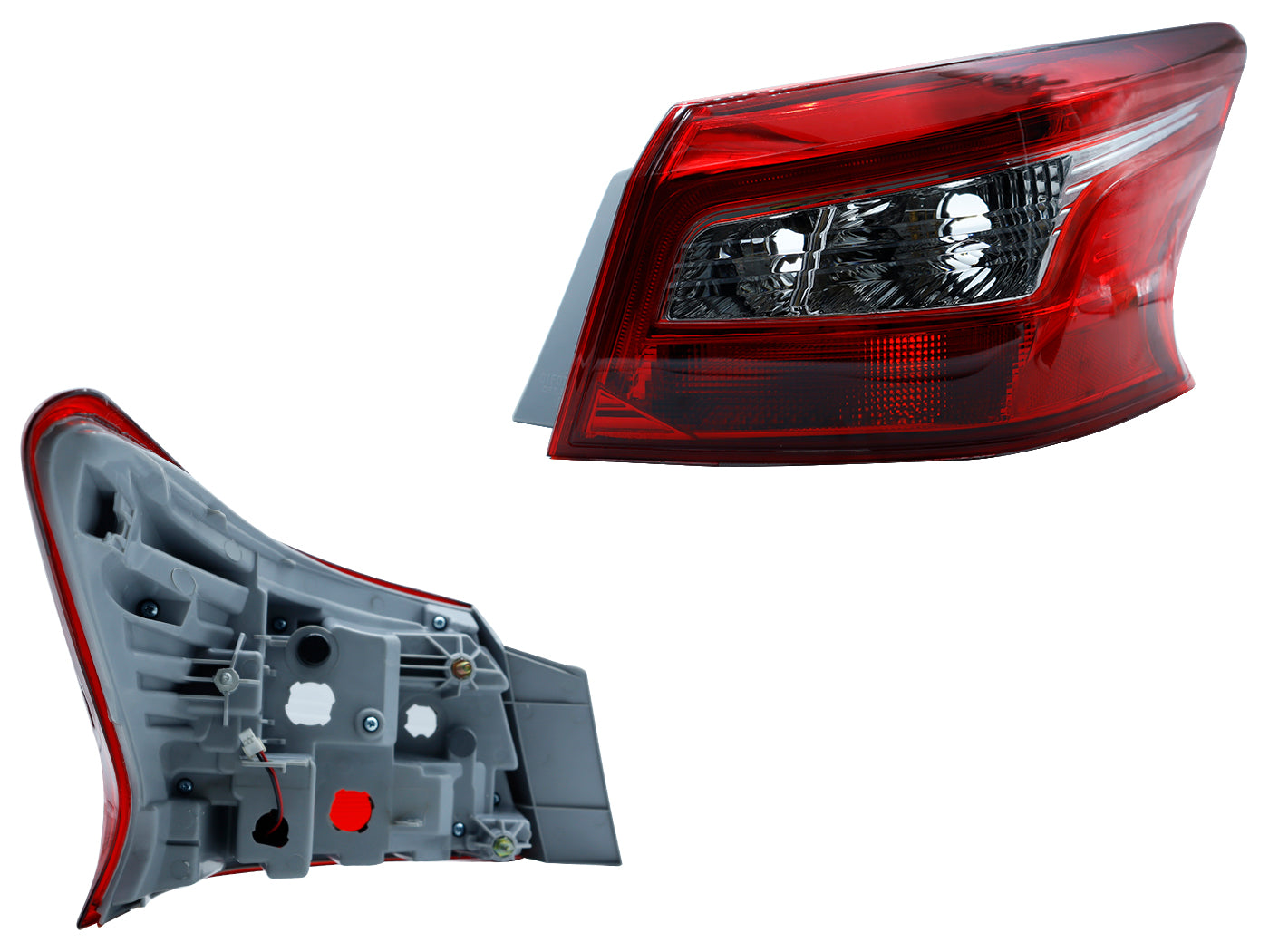 CALAVERA DER EXT S/ARNES C/LED (ROJO/BLANCO/ROJO)