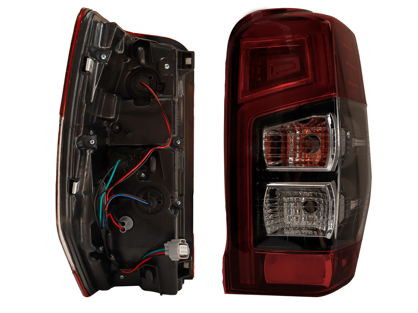 CALAVERA DER C/ARNES C/LED C/DRL (ROJO/BLANCO/BLANCO)