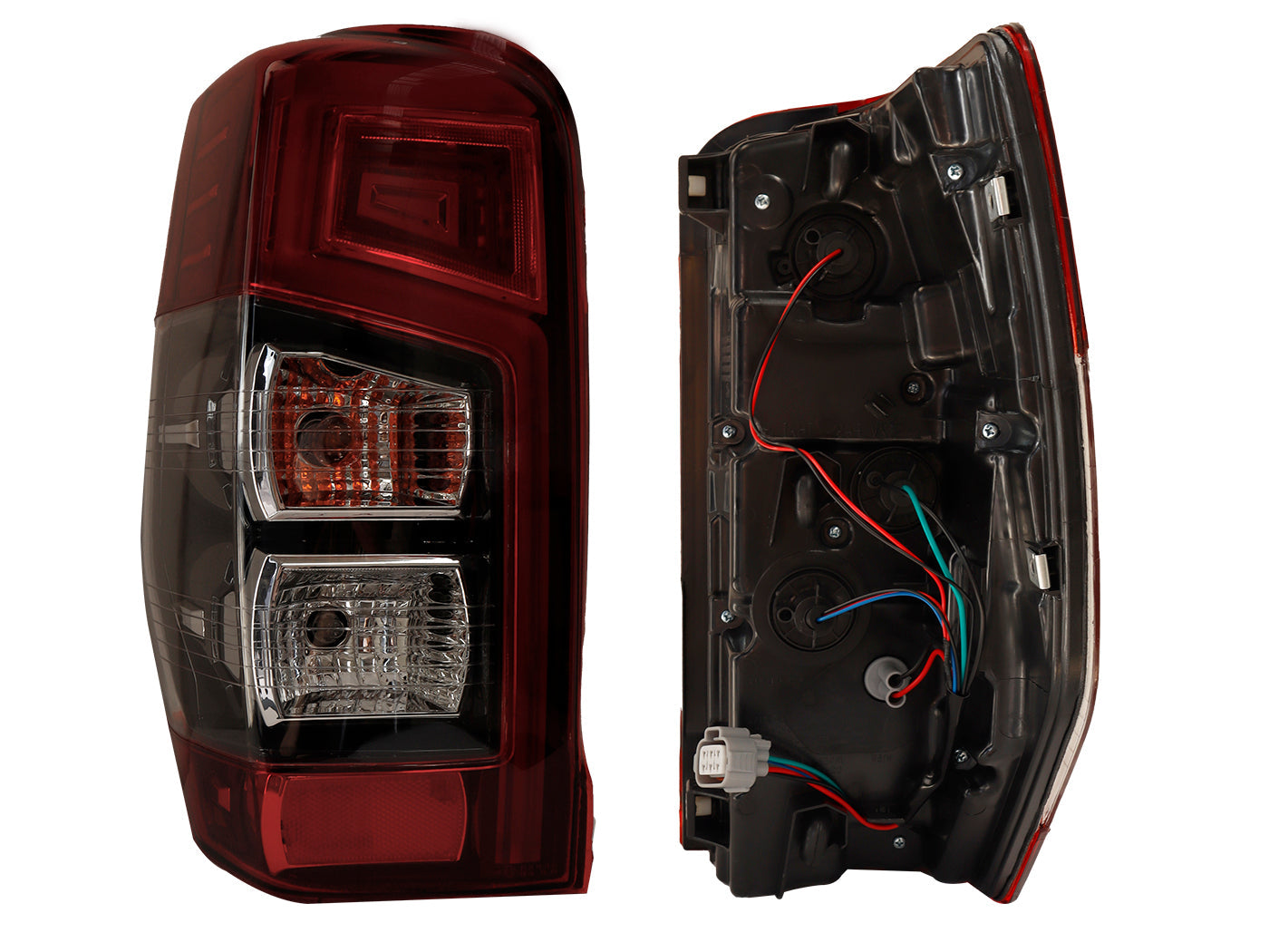 CALAVERA IZQ C/ARNES C/LED C/DRL (ROJO/BLANCO/BLANCO)