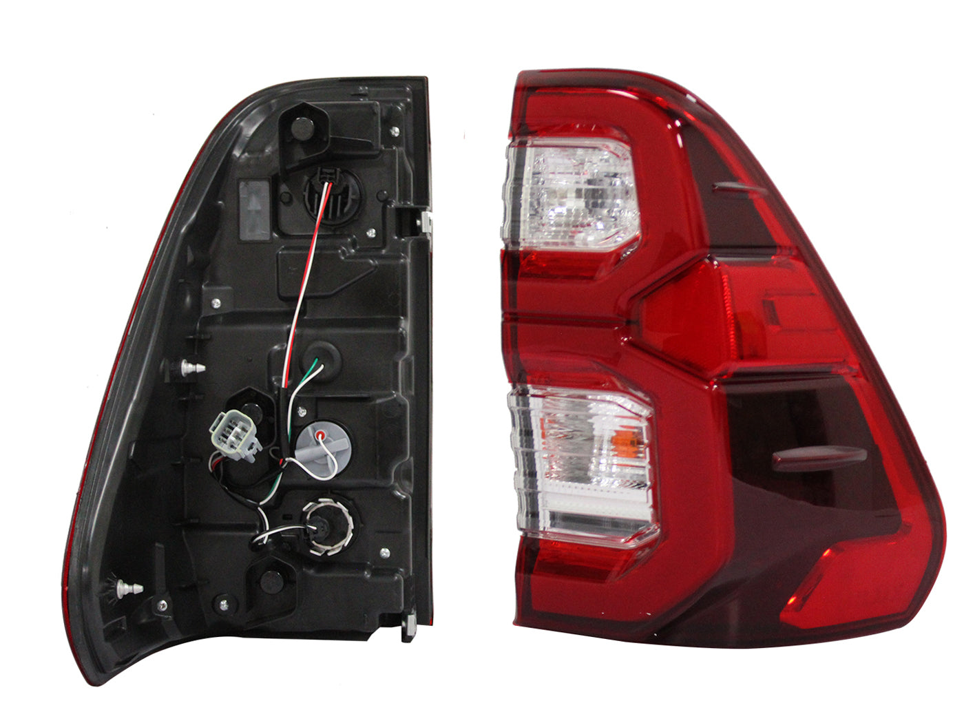CALAVERA DER C/ARNES C/LED C/DRL (DIESEL AT) (ROJO/BLANCO/BLANCO)
