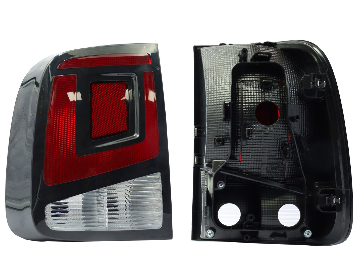 CALAVERA IZQ S/ARNES OSCURA FILO NEGRO (ROJO/BLANCO)