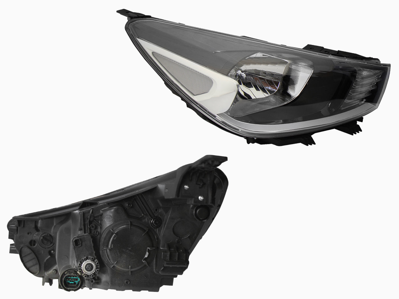 FARO DER F/NEGRO C/MOTOR S/LUPA (SEDAN/H-BACK)