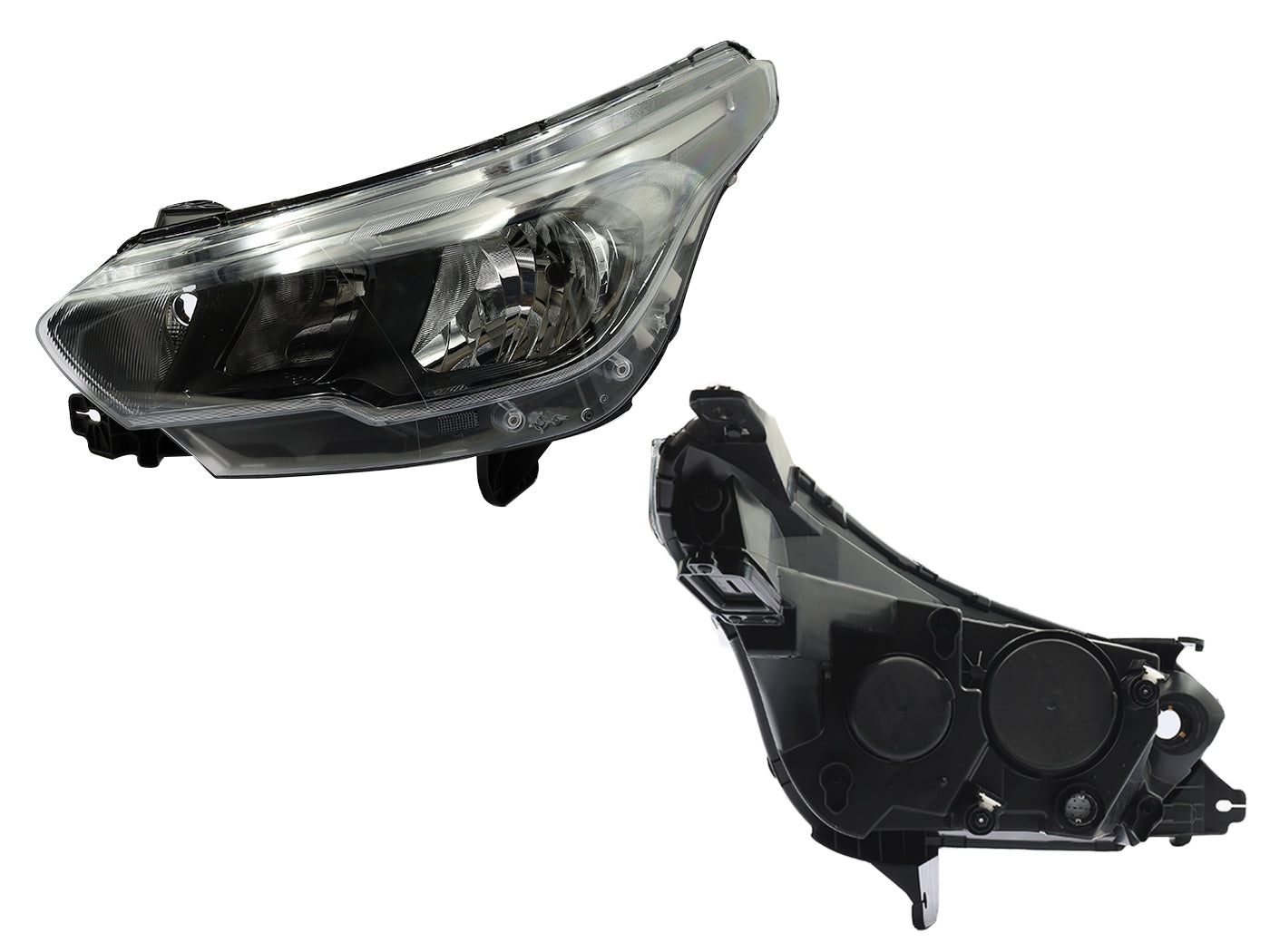 FARO IZQ F/NEGRO C/DRL P/HALOGENO