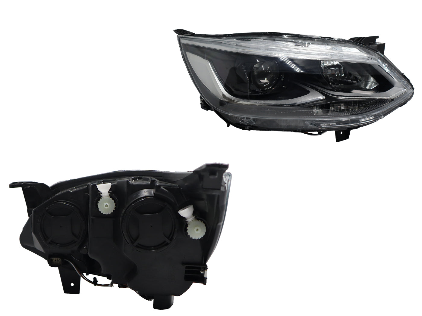 FARO DER F/CROMADO C/LED C/LUPA