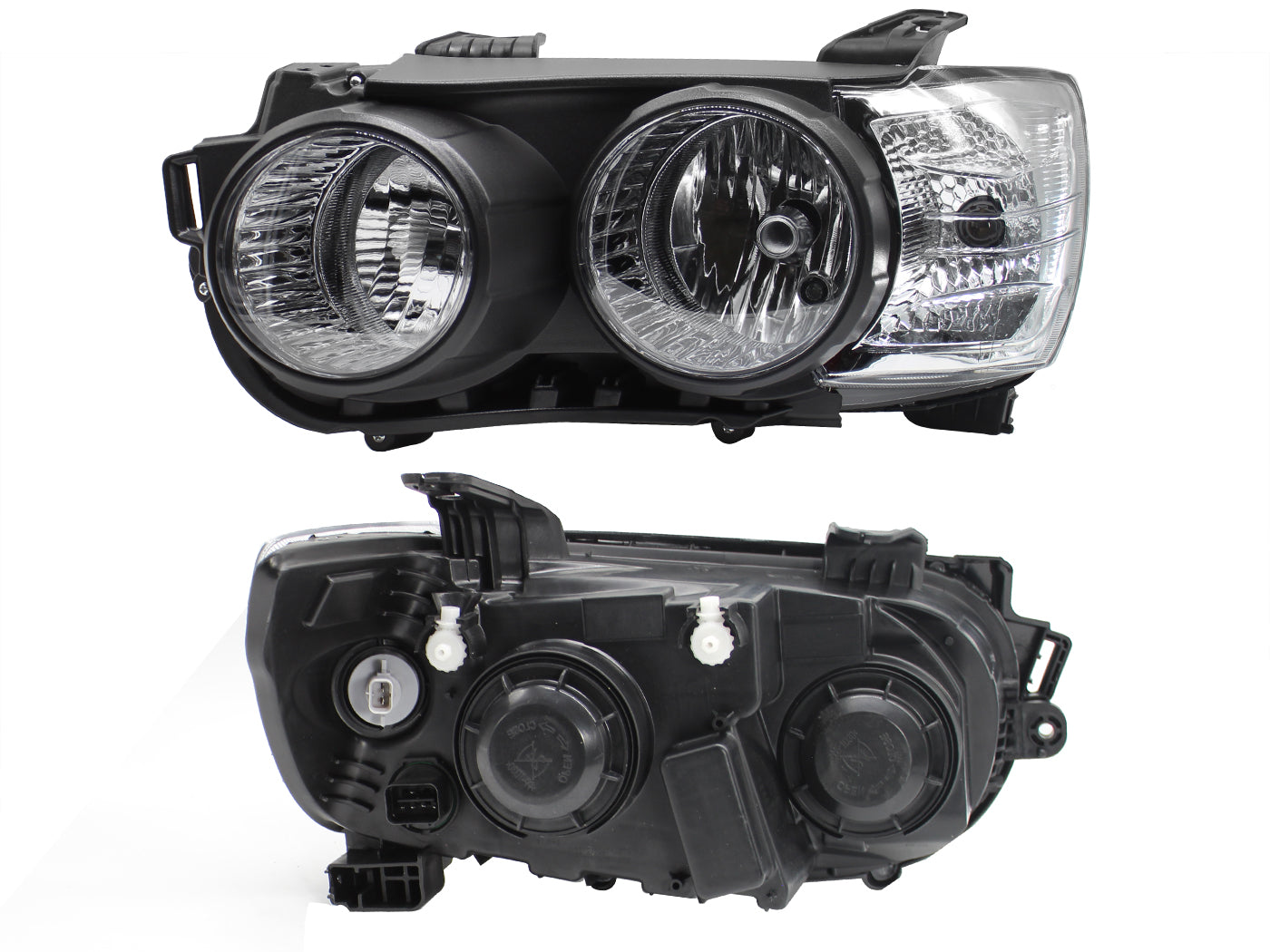 FARO IZQ F/CROMADO S/MICA S/ARILLO CROMO (5PINES)