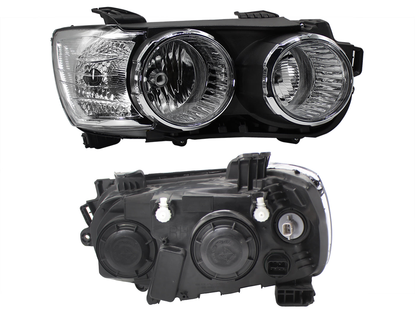 FARO DER F/CROMADO S/MICA C/ARILLO CROMO (5PINES)