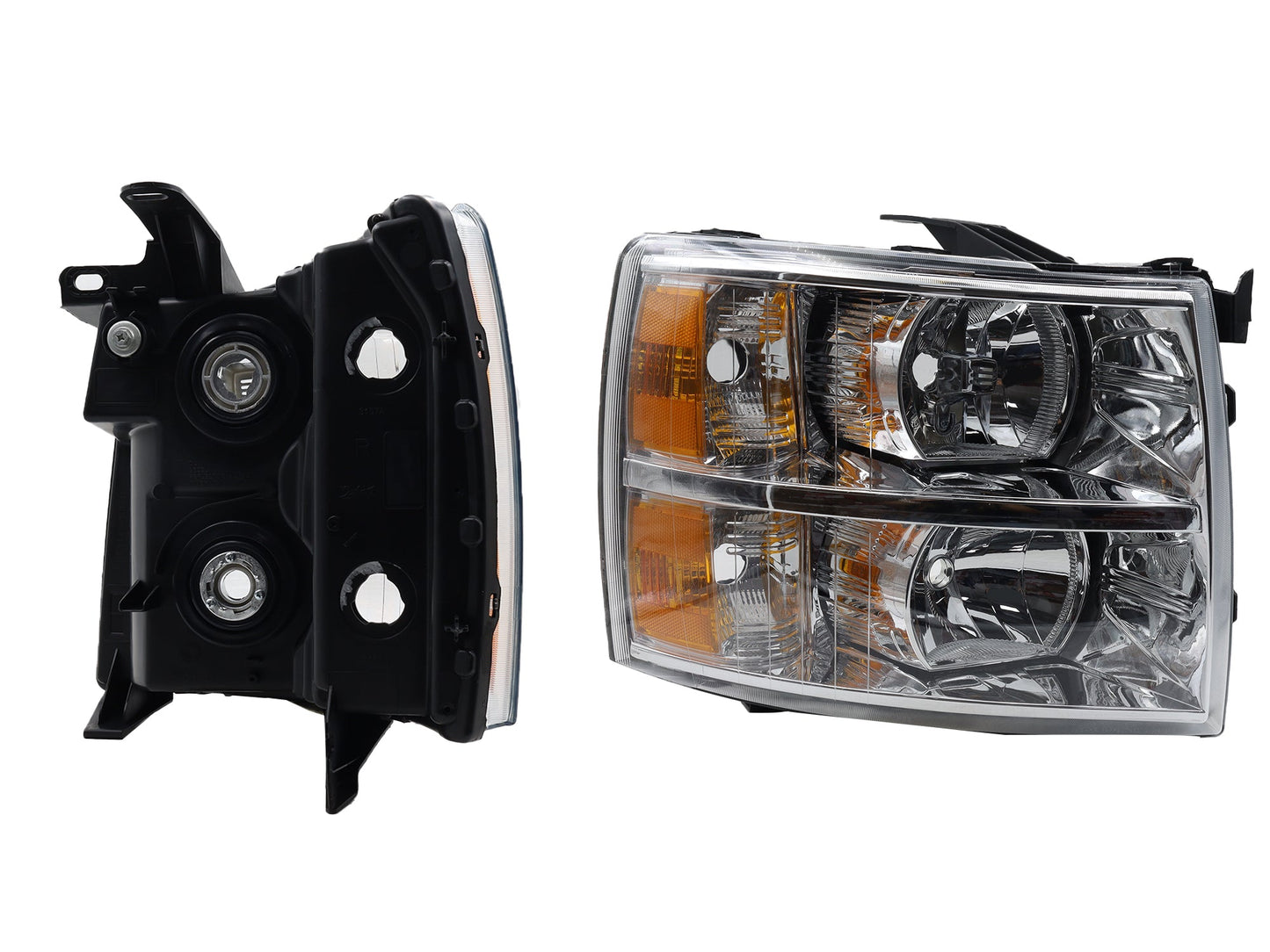 FARO DER F/CROMADO C/MICA AMBAR (CHEYENNE 07-13)