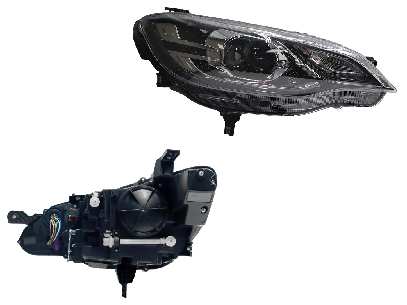 FARO DER F/CROMADO C/LED C/LUPA